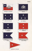 CHILE FLAGS. President's Standard. National Defence Minister. Admiral 1958