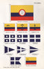 COLOMBIA FLAGS. President's Standard. Minister of State/for War. Admiralty 1958