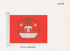 LAOS FLAGS. Royal standard 1958 old vintage print picture
