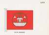 LAOS FLAGS. Royal standard 1958 old vintage print picture