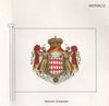 MONACO FLAGS. Prince's Standard 1958 old vintage print picture