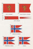 NORWAY FLAGS. Royal/Crown Prince Standard/Pendant Defence Minister Admiral 1958