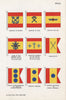 SPAIN FLAGS. Minister of Marine War Air. Ambassador Envoy Chaplain Minister 1958