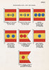 SPAIN NAVY & MARINES FLAGS. Admiral of Fleet. Chief of Naval Staff. Admiral 1958