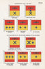SPAIN AIR FORCE CAR FLAGS. Marshal. Air Lieut-/Major-General. Air Brigadier 1958