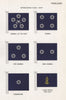 THAILAND NAVY FLAGS. Admiral. Commodore. Commander. Royal Thai Navy 1958 print