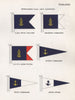 THAILAND NAVY FLAGS. Commander Royal Thai Fleet. Senior officer 1958 old print