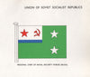 USSR FLAGS. Regional Chief of Naval Security Forces  1958 old vintage print