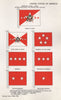 USA ARMY FLAGS. Chief of Staff. General of the Army. General &c 1958 old print