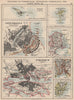 SCANDINAVIAN CITIES. Copenhagen Stockholm Oslo Christiania.JOHNSTON 1895 map