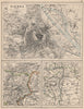 VIENNA. City plan & environs. Also Budapest environs. Austria-Hungary 1895 map