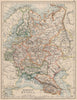EUROPEAN RUSSIA. Shows Great/Little/West/South Russia.Poland.JOHNSTON 1895 map