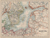 BALTIC SEA. Sweden Prussia Denmark Livonia Courland Finland.  JOHNSTON 1895 map