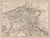 BRITISH INDIA NORTH. Jammu Kashmir Punjab Himalayas. JOHNSTON 1895 old map