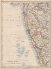 BRITISH INDIA SW.Bombay Mysore Malabar Coast Lakkadives.  JOHNSTON 1895 map