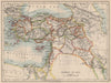 OTTOMAN TURKEY IN ASIA. Cyprus Levant Mesopotamia Palestine. JOHNSTON 1895 map