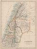 PALESTINE. Galilee Samaria Judea Perea Phoenicia Decapolis. JOHNSTON 1895 map