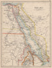 RED SEA. Egypt Eritrea Hedjaz Asir Yemen. Nile valley. Sinai.  JOHNSTON 1895 map