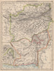 AFGHANISTAN & BALUCHISTAN. Kabul.British Baluchistan (pink).Pakistan  1895 map