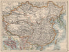CHINESE EMPIRE. China East Asia Tibet Mongolia East Turkestan Korea 1895 map