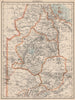 HABESH or ABYSSINIA. Tigre Amhara Shoa Godjam. Ethiopia. JOHNSTON 1895 old map