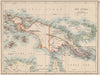 COLONIAL NEW GUINEA. Kaiser Wilhelm Land. British & Dutch New Guinea  1895 map