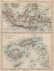 INDONESIA & FIJI. Sunda Islands.Borneo Java Sumatra. Viti/Vanua Levu 1895 map