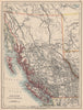 BRITISH COLUMBIA. Province map. Railroads. Vancouver island.  JOHNSTON 1895