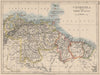 VENEZUELA / GUIANAS. Suriname. British French Dutch Guyana.  JOHNSTON 1895 map