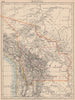 BOLIVIA. includes Acre, lost to Brazil in 1899-1903 war. JOHNSTON 1895 old map