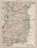 LEINSTER. Meath Dublin Longford Wexford Wicklow.  SE Ireland.  JOHNSTON 1900 map
