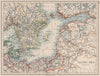 BALTIC SEA. Sweden Prussia Denmark Livonia Courland Finland.  JOHNSTON 1900 map