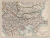 TURKEY IN EUROPE & BULGARIA. Rumili East Rumelia Balkans. JOHNSTON 1900 map