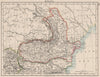 RUMANIA. Romania Wallachia Moldavia Moldova. Railways.  JOHNSTON 1900 map