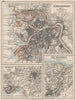 EUROPE. St Petersburg Athens Piraeus Constantinpole Bosphorus. JOHNSTON 1900 map
