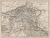 BRITISH INDIA NORTH. Jammu Kashmir Punjab Himalayas. JOHNSTON 1900 old map