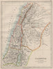 PALESTINE. Galilee Samaria Judea Perea Phoenicia Decapolis. JOHNSTON 1900 map