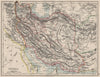 PERSIA. Showing provinces. Iran. Persian Gulf. Bushire.  JOHNSTON 1900 old map