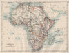 COLONIAL AFRICA. British East/Central/South Africa. Bechuanaland  1900 old map
