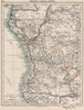 COLONIAL CENTRAL AFRICA. French Congo Free State Portuguese West Af.  1900 map
