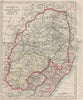 COLONIAL SOUTH AFRICA. Orange Free State Natal Basutoland SA Republic 1900 map