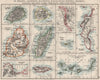 AFRICAN ISLANDS.Mauritius Madagascar Madeira Canaries St Helena 1900 old map