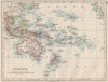 COLONIAL OCEANIA PACIFIC.British Dutch Spanish French German Port. 1900 map