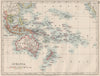 COLONIAL OCEANIA PACIFIC.British Dutch Spanish French German Port. 1900 map