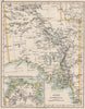 SOUTH AUSTRALIA.Explorer route Sturt Giles Elder Forrest Eyre Tictkins 1900 map