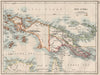 COLONIAL NEW GUINEA. Kaiser Wilhelm Land. British & Dutch New Guinea  1900 map