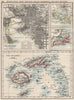 AUSTRALASIA. Melbourne plan. Fiji Viti/Vanua Levu. Otago Port Phillip 1900 map