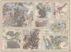AUSTRALIA NZ CITIES. Sydney Hobart Perth Adelaide Brisbane Auckland 1900 map