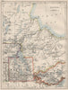 MANITOBA. Winnipeg Canadian Pacific Railroad Keewatin Canada.JOHNSTON 1900 map