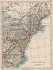 UNITED STATES NORTH EAST. New England Appalachia Atlantic states. USA 1900 map